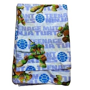 Teenage Mutant Ninja Turtles Twin Flat Sheet Nickelodeon Blue Green